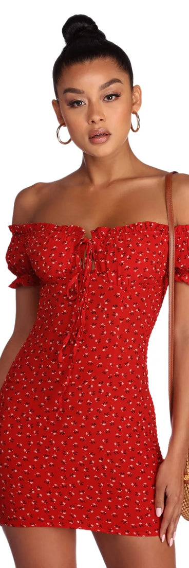 Get Sprung On Florals Mini Dress