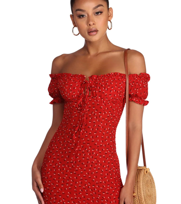 Get Sprung On Florals Mini Dress