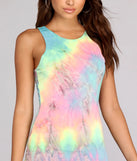 Peace And Tie Dye Mini Dress
