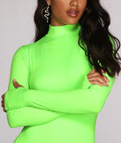 Walk The Mock Neck Mini Dress