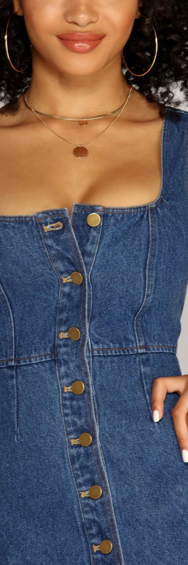 Denim Diva Mini Dress