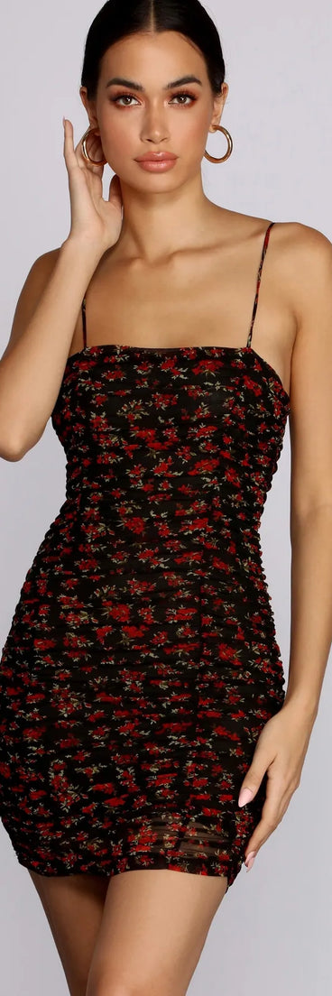 Flirty Little Floral Mini Dress