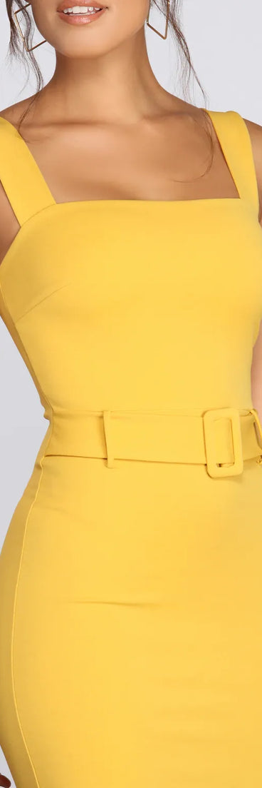 Mod Mini Belted Dress