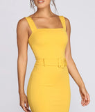 Mod Mini Belted Dress