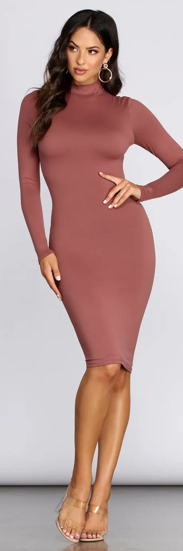 Bring Knit On Midi Dress