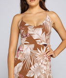Alluring Tropical Floral Maxi Dress