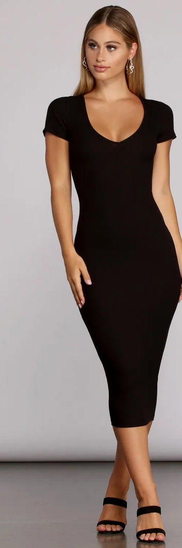 Casual Chic Midi Dress