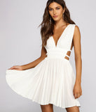 Lovely In Linen Sleeveless Skater Dress