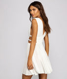 Lovely In Linen Sleeveless Skater Dress