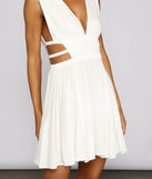 Lovely In Linen Sleeveless Skater Dress