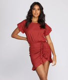 Ravishing Ruched Mini Dress