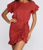 Ravishing Ruched Mini Dress