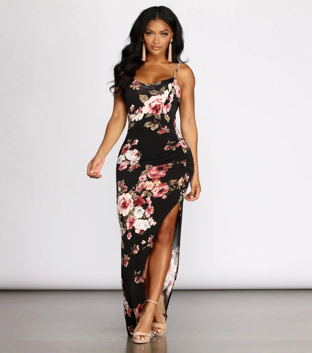 Plant One On Floral Maxi Dress