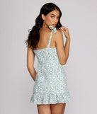 New Leaf Linen Mini Dress