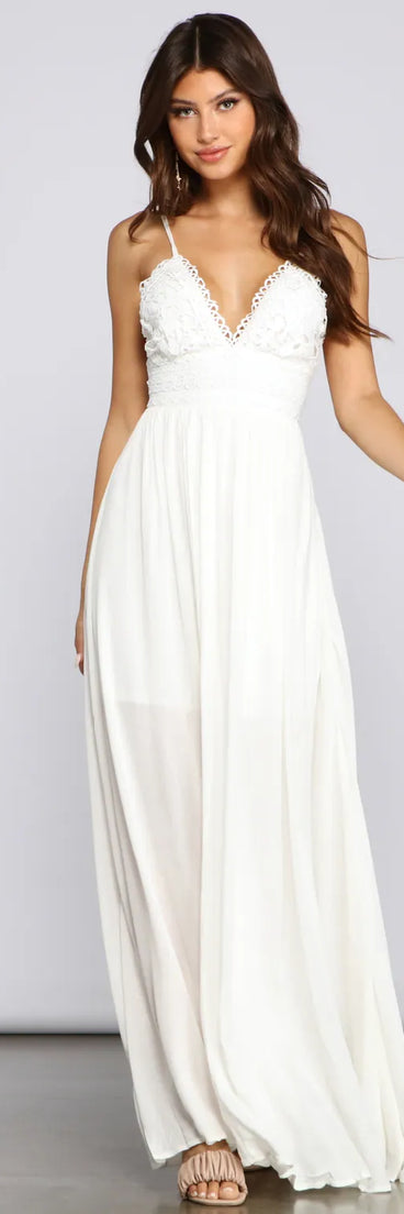 Vacay Vibes Crochet Knit Maxi Dress