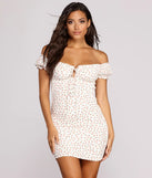 Smocked In Ruffles Mini Dress