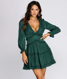 All Over Ruffled Skater Dress