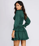 All Over Ruffled Skater Dress