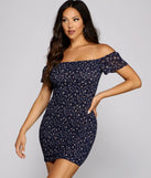 Sweet And Smocked Floral Mini Dress
