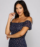 Sweet And Smocked Floral Mini Dress