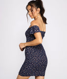 Sweet And Smocked Floral Mini Dress