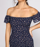 Sweet And Smocked Floral Mini Dress