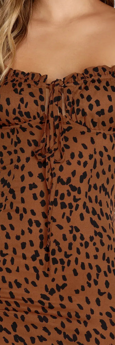 Chic And Spotted Mini Dress