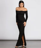 Knits An Essential Off Shoulder Maxi Dress