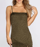 Satin Leopard Print Mini Dress