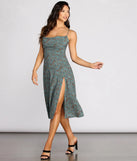 Hear Meow-Out Leopard Midi Dress