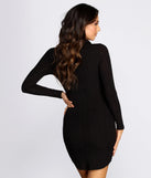 On A Roll Long Sleeve Mini Dress