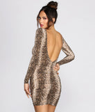 Vivid Viper Mini Dress
