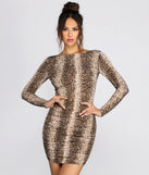 Vivid Viper Mini Dress