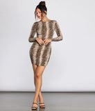 Vivid Viper Mini Dress