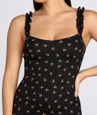 Ditsy Floral Doll Ruffle Mini Dress