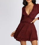 All Over Ruffled Skater Dress