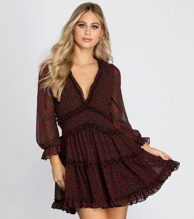 Romancing Ruffles Skater Dress