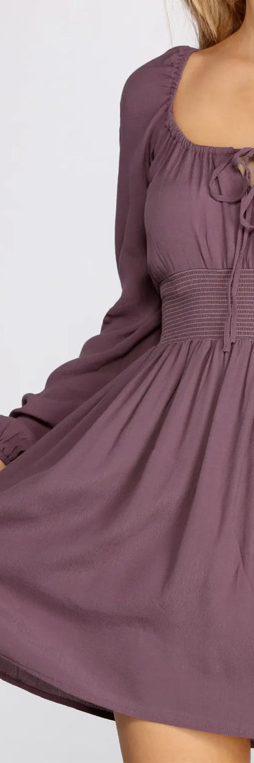 Simply Chic A-Line Smocked Dress