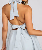 Flirty And Flowy Halter Skater Dress