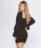 Floral Stunner Smocked Mini Dress