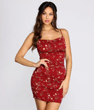 Thinkin' Bout It Floral Cowl Neck Mini Dress