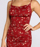 Thinkin' Bout It Floral Cowl Neck Mini Dress