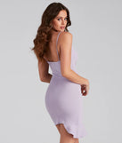 Sweet like Candy Ruffle Mini Dress