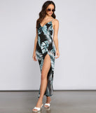 Major Jetsetter Tropical Print Maxi Dress