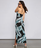 Major Jetsetter Tropical Print Maxi Dress