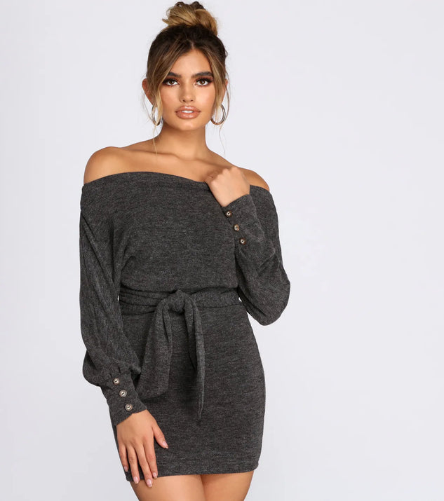 Keepin' Knit Cozy Sweater Dress