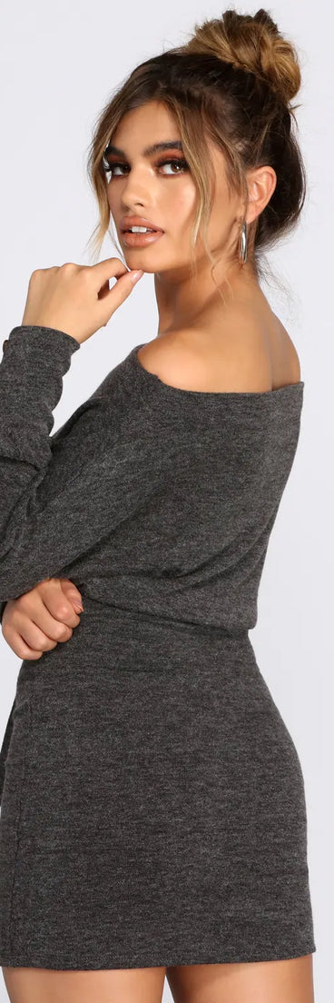 Keepin' Knit Cozy Sweater Dress