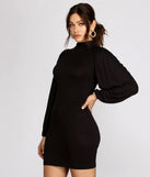 Casual Chick Mock Neck Mini Dress