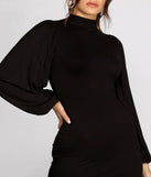 Casual Chick Mock Neck Mini Dress
