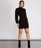 Casual Chick Mock Neck Mini Dress